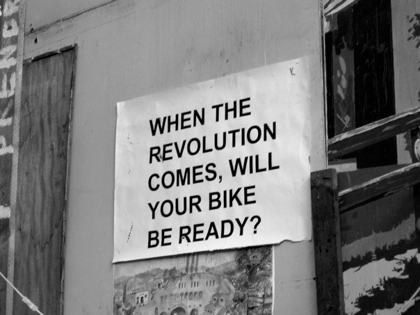 when the revolution comes will your bike be ready